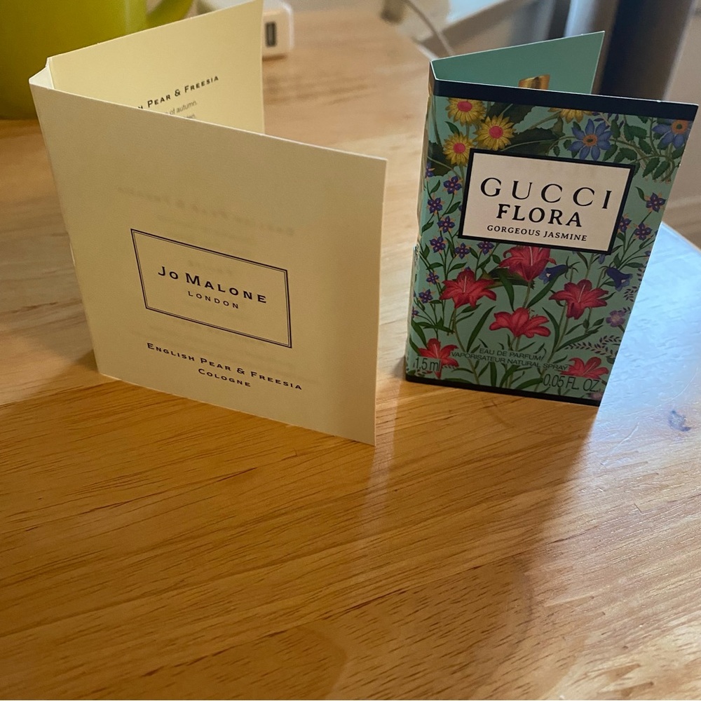 Gucci Flora Gorgeous Jasmine and Jo Malone English Pear & Freesia Sample Sprays